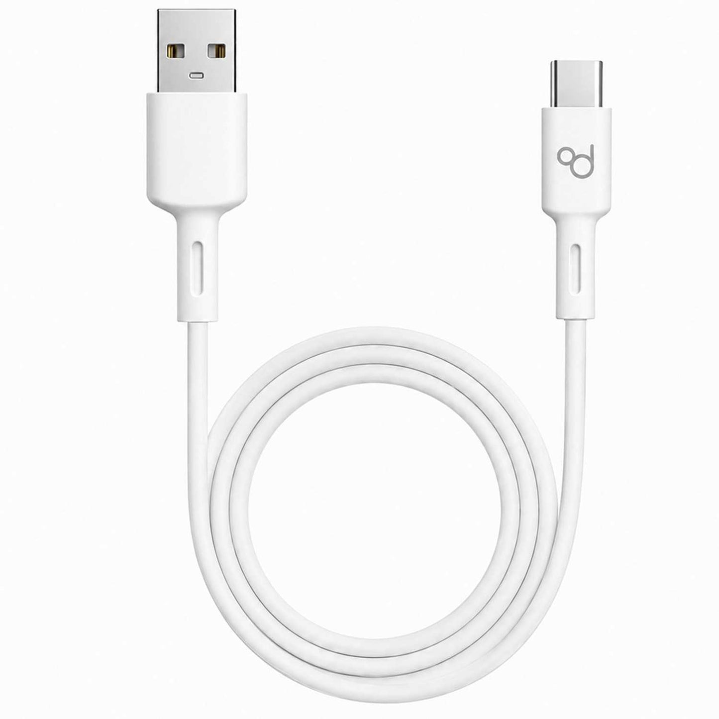 Cable USB Tipo C 1m 6A 148BA Blanco de Carga Datos Cargador Rápido Quick Charge para Teléfonos Smartphones Tablets