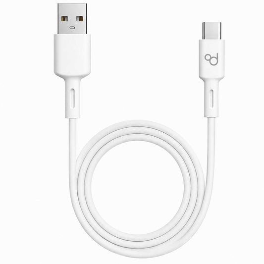 Cable USB Tipo C 1m 6A 148BA Blanco de Carga Datos Cargador Rápido Quick Charge para Teléfonos Smartphones Tablets