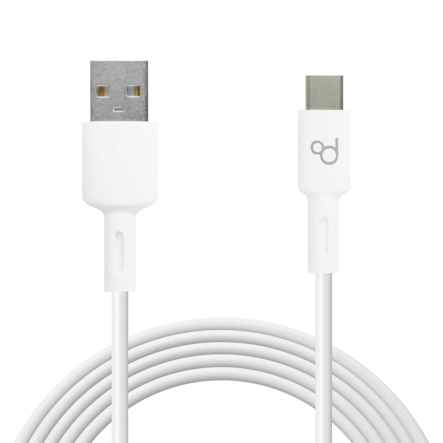 Cable USB Tipo C 1m 6A 148BA Blanco de Carga Datos Cargador Rápido Quick Charge para Teléfonos Smartphones Tablets