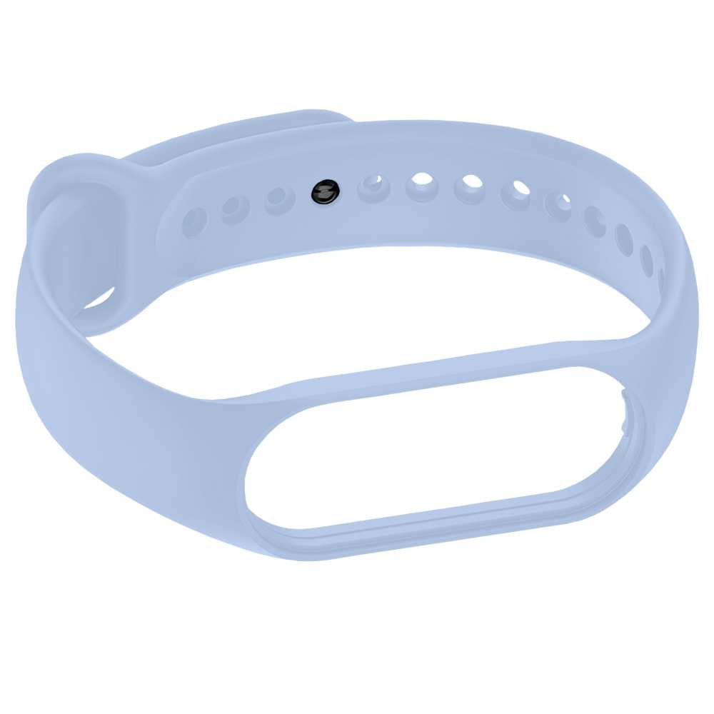 Pulsera de Recambio Silicona Suave Flexible Compatible con Xiao Mi Band 7 6 5 Amazfit Band 5 Azul Claro Correa Repuesto Flex Goma
