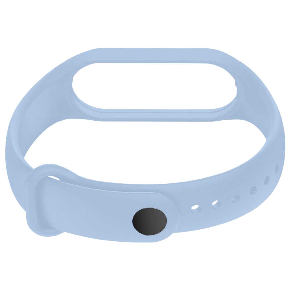 Pulsera de Recambio Silicona Suave Flexible Compatible con Xiao Mi Band 7 6 5 Amazfit Band 5 Azul Claro Correa Repuesto Flex Goma