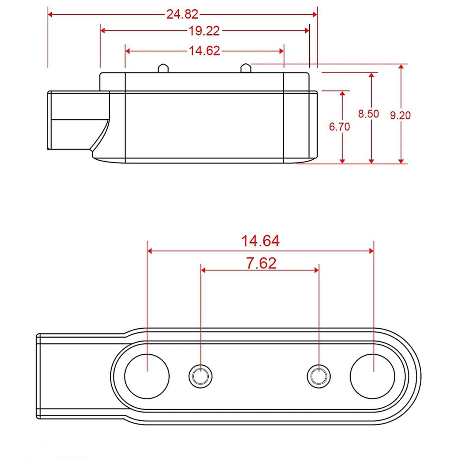 Cable Carga Magnética Negro 2 Pines con Espaciado Separación de 7,62mm para Smartwatch Cargador Magnético USB Dos Imanes Recambio Repuesto Reemplazo Reloj Inteligente