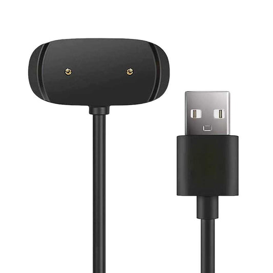 Cable de Carga USB 50cm Negro Compatible con Amazfi T-REX Pro, GTR 2/2e, GTS 2/2e/2 mini/4 mini, Bip U/U Pro, Zep E Circle/E Square/Z