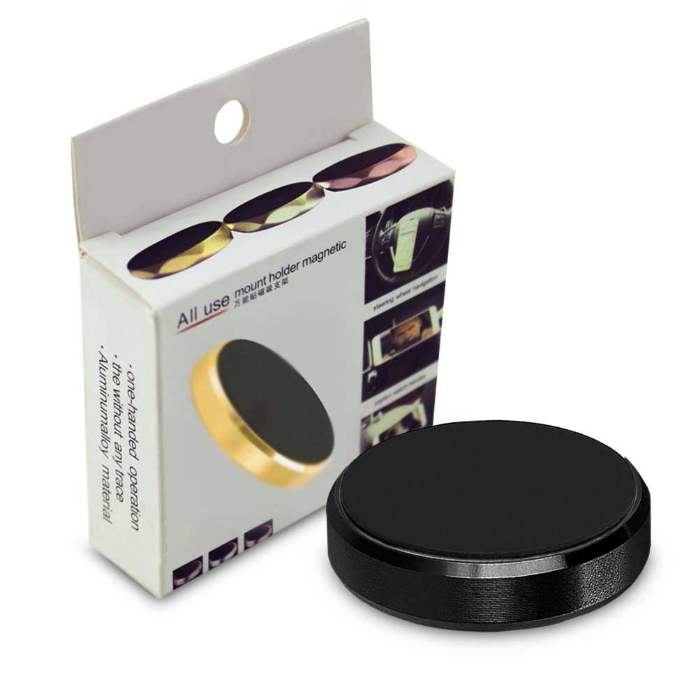 Soporte Magnético para Smartphone base con imán para coche Superficies Planas Ø33 mm Negro