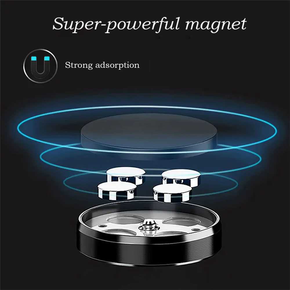 Soporte Magnético para Smartphone base con imán para coche Superficies Planas Ø33 mm Negro