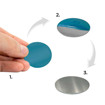 Soporte Magnético para Smartphone base con imán para coche Superficies Planas Ø33 mm Negro