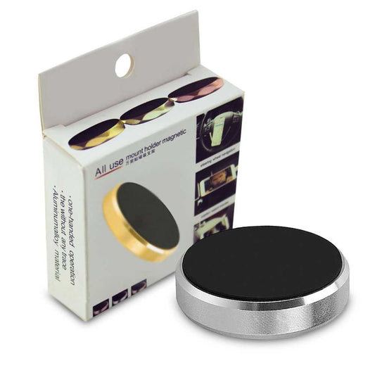 Soporte Magnético para Smartphone base con imán para coche Superficies Planas Ø33 mm Plata