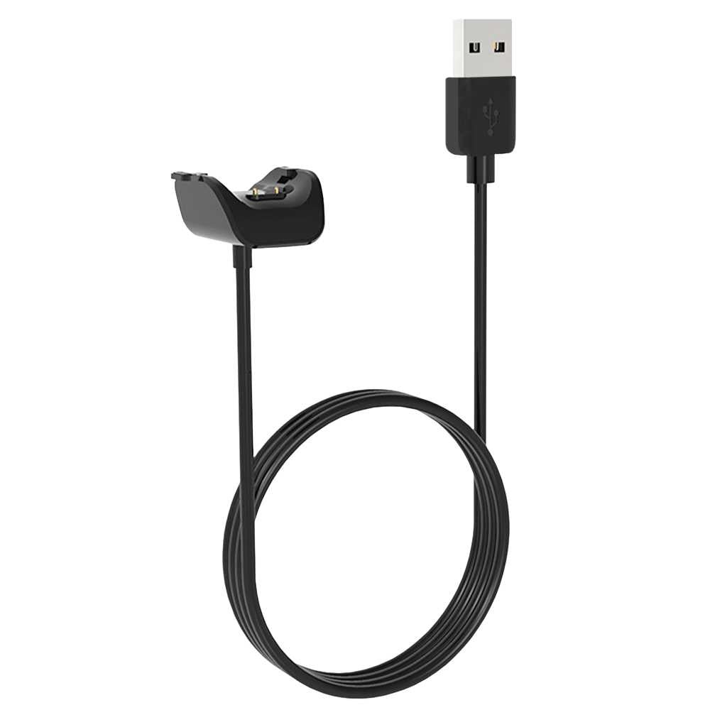 Cable Cargador Puerto USB 1m Negro Compatible con Reloj Sam Galax Fit 2 SM-R220 de Repuesto Recambio Carga