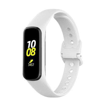 Pulsera Deportiva de Repuesto de Silicona Suave Correas Compatible con Samsung Galaxy Fit 2 Unisex Blanco