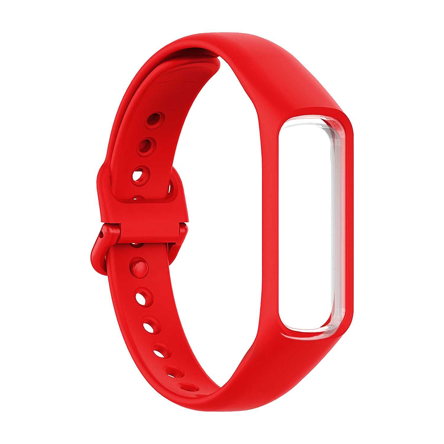 Pulsera Deportiva de Repuesto de Silicona Suave Correas Compatible con Samsung Galaxy Fit 2 Unisex Rojo