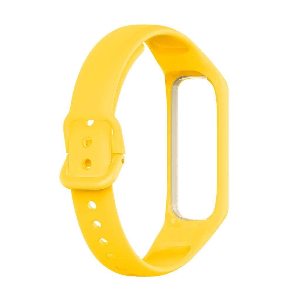 Pulsera Deportiva de Repuesto de Silicona Suave Correas Compatible con Samsung Galaxy Fit 2 Unisex Amarillo