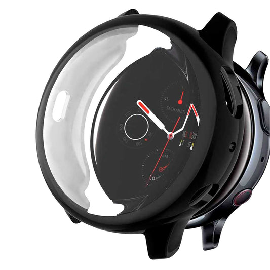 Funda Protectora de TPU Negra Compatible con Relojes Inteligentes Samsung Galaxy Watch Active 2 (40mm)