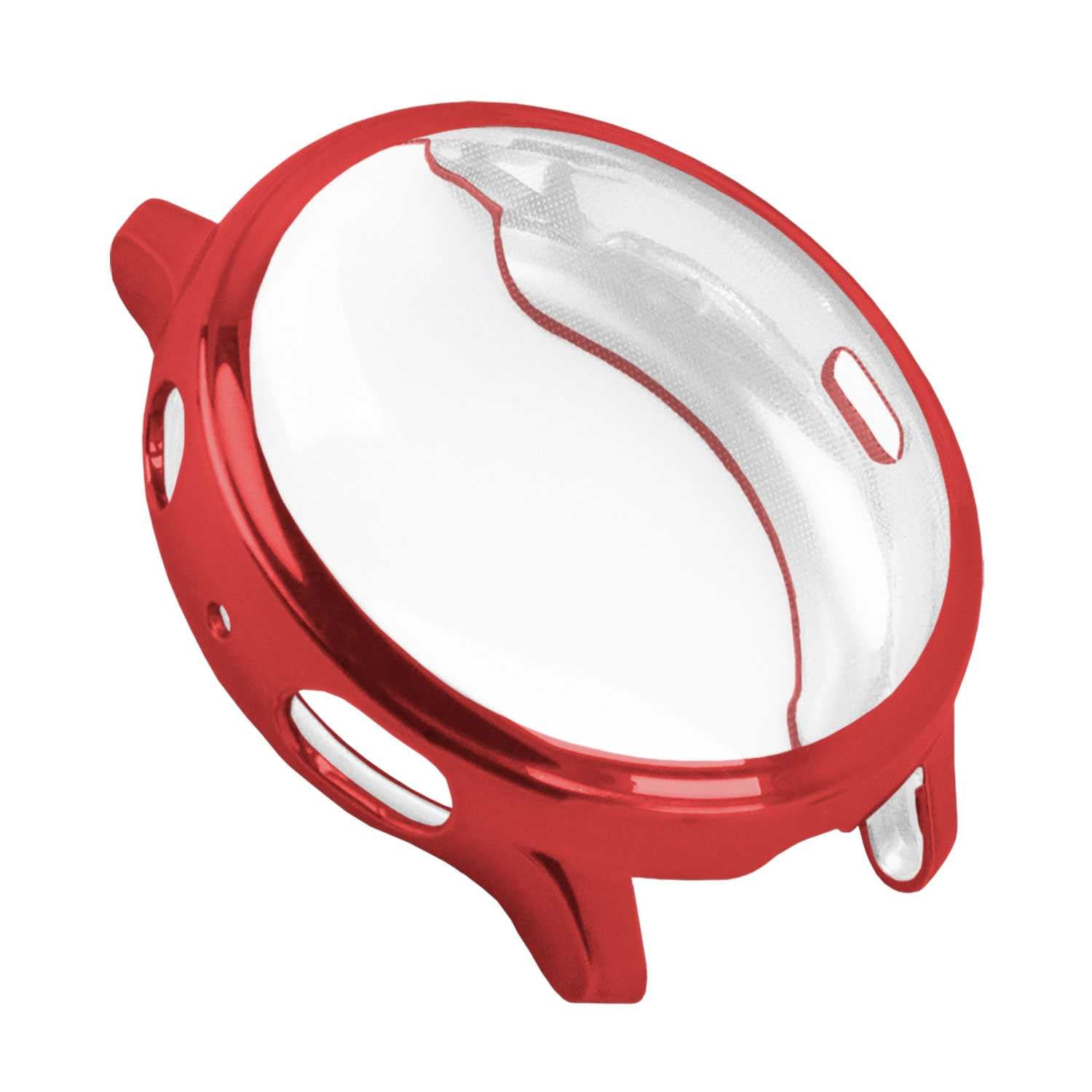 OcioDual Funda Protectora de TPU Color Rojo Compatible con Galaxy Watch Active 2 (40mm), Carcasa de Protección Anticaídas,