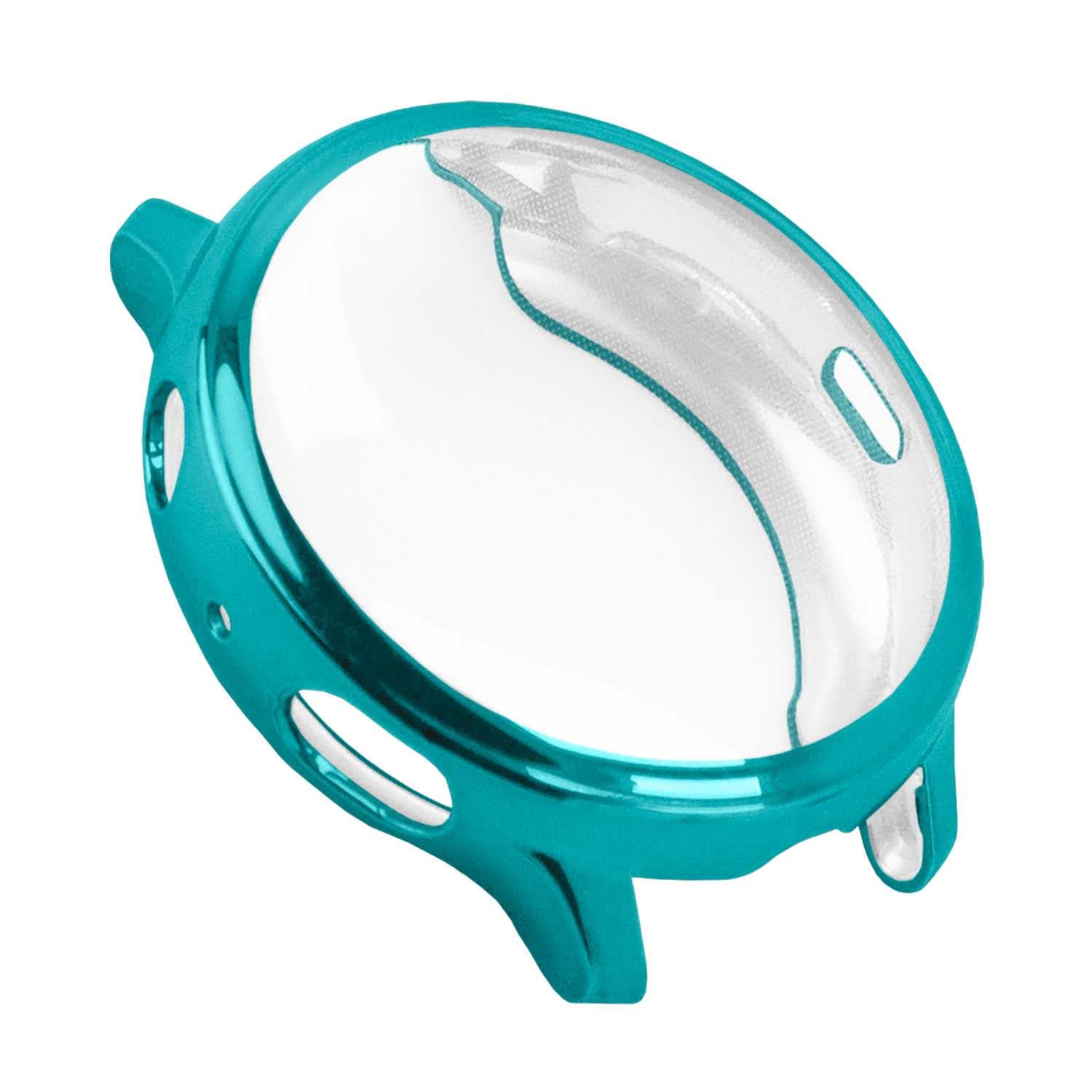 Funda Protectora de TPU Verde Azulado Compatible con Relojes Inteligentes Samsung Galaxy Watch Active 2 (40mm)