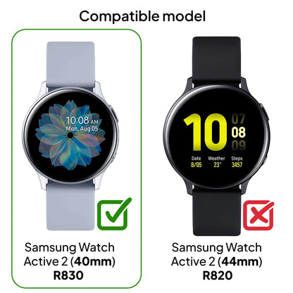 Funda Protectora de TPU Plata Compatible con Relojes Inteligentes Samsung Galaxy Watch Active 2 (40mm)