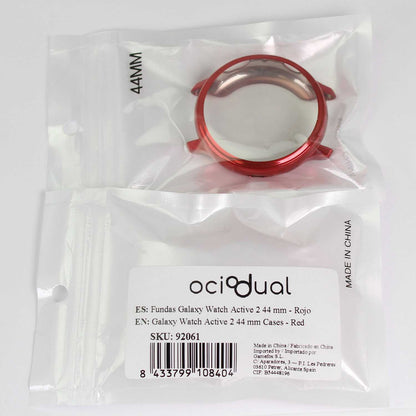 Funda Protectora de TPU Rojo Compatible con Relojes Inteligentes Samsung Galaxy Watch Active 2 (44mm)