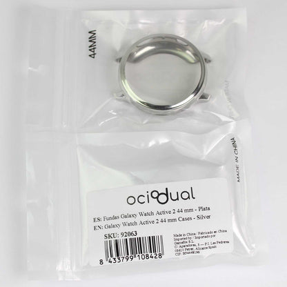 Funda Protectora de TPU Plata Compatible con Relojes Inteligentes Samsung Galaxy Watch Active 2 (44mm)