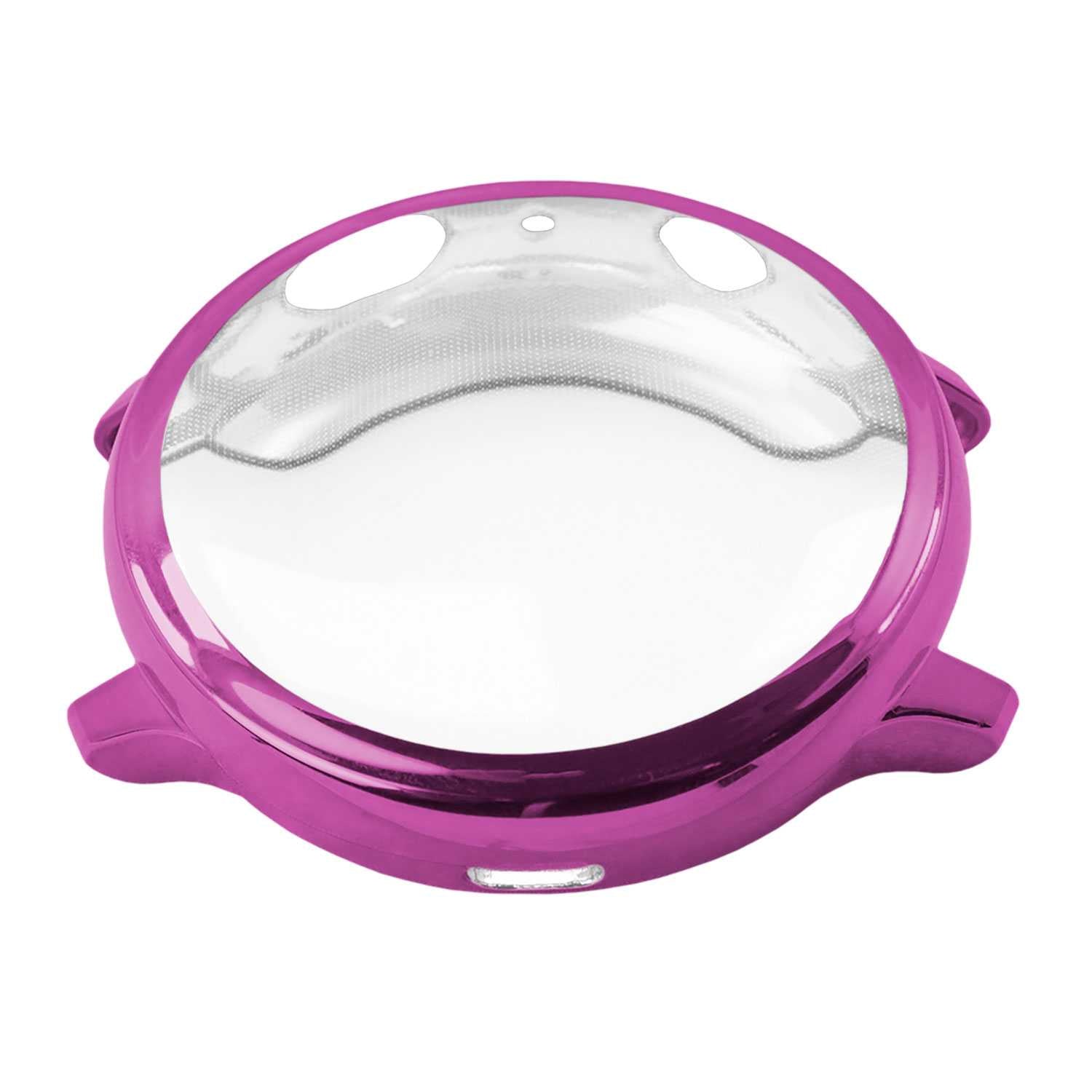 Funda Protectora de TPU Violeta Compatible con Relojes Inteligentes Samsung Galaxy Watch Active 2 (44mm)