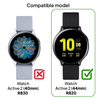 Funda Protectora de TPU Violeta Compatible con Relojes Inteligentes Samsung Galaxy Watch Active 2 (44mm)