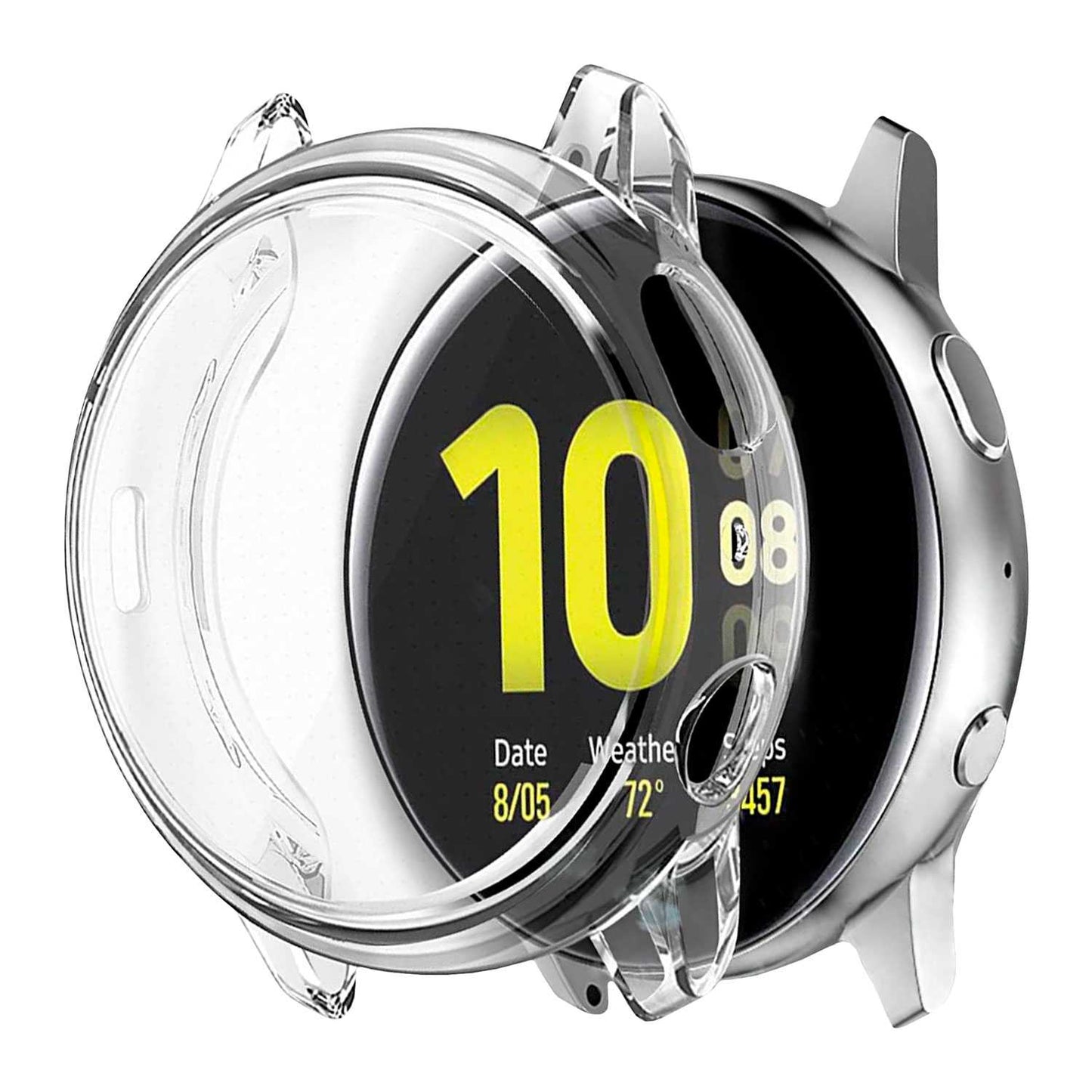 Funda Protectora de TPU Transparente Compatible con Relojes Inteligentes Samsung Galaxy Watch Active 2 (44mm)