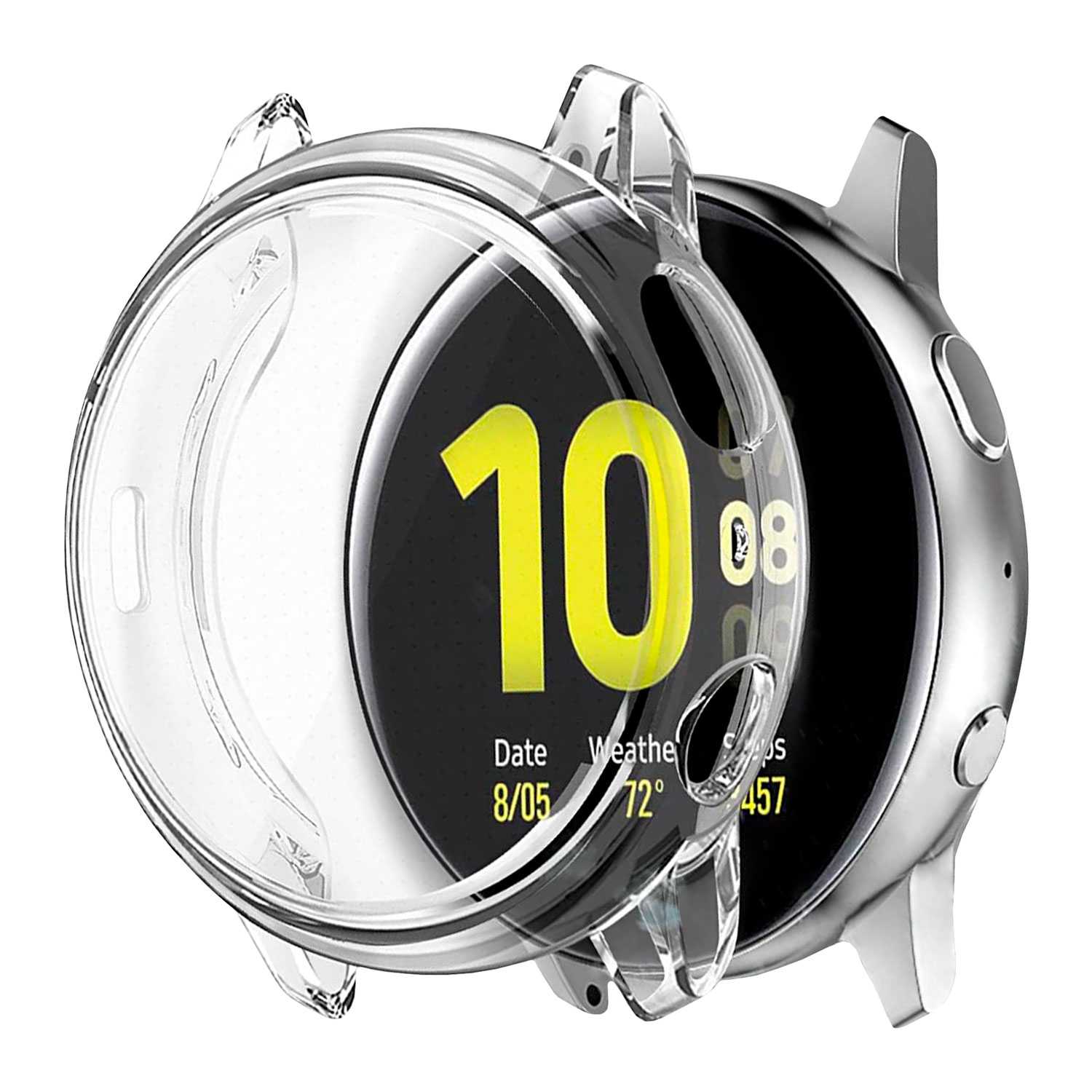 Funda Protectora de TPU Transparente Compatible con Relojes Inteligentes Samsung Galaxy Watch Active 2 (44mm)