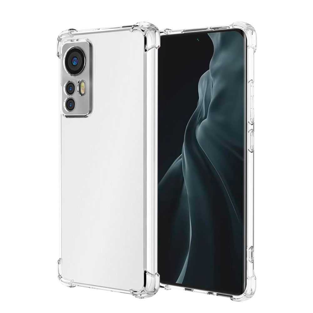 Funda de TPU para XIAOMI Mi 12/Mi 12X, Carcasa Flexible con Esquinas Reforzadas Antigolpes, Protección en Cámaras, Silicona Transparente