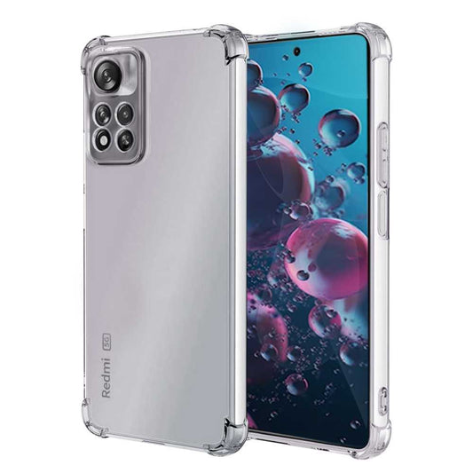 Funda de TPU para Xiaomi Redmi Note 11S 5G, Carcasa Flexible con Esquinas Reforzadas Antigolpes, Protección en Cámaras, Silicona Transparente