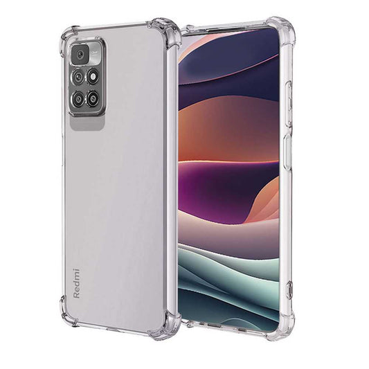 Funda de TPU para Xiaomi Redmi 10, Carcasa Flexible con Esquinas Reforzadas Antigolpes, Protección en Cámaras, Silicona Transparente