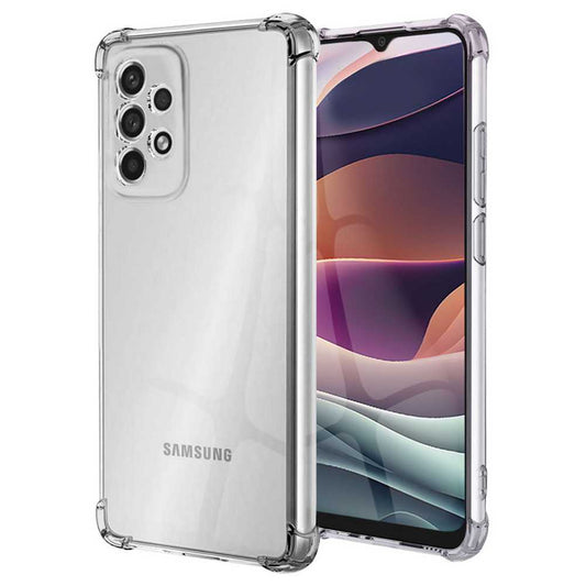 Funda de TPU para Samsung Galaxy A33 5G, Carcasa Flexible con Esquinas Reforzadas Antigolpes, Protección en Cámaras, Silicona Transparente