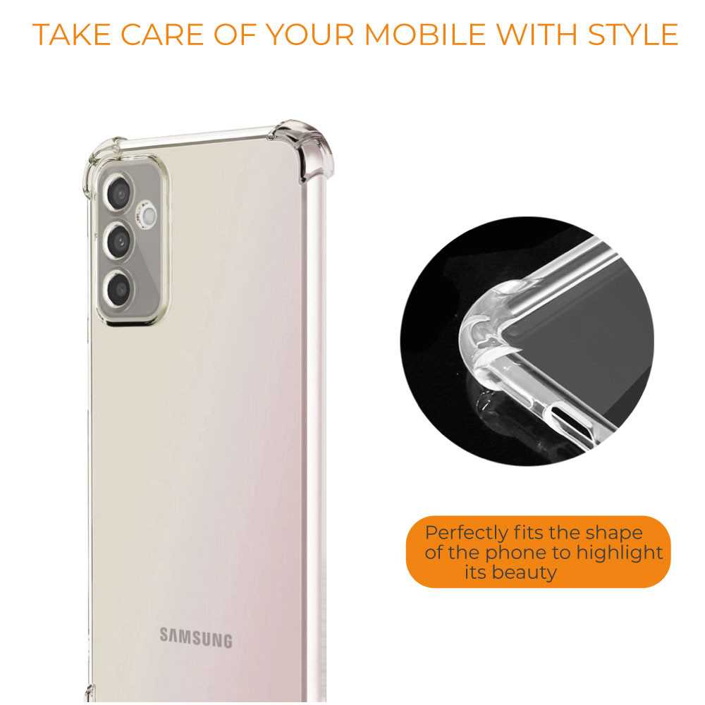 Funda de TPU para SAMSUNG Galaxy M52 5G, Carcasa Flexible con Esquinas Reforzadas Antigolpes, Protección en Cámaras, Silicona Transparente