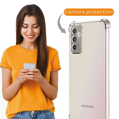 Funda de TPU para SAMSUNG Galaxy M52 5G, Carcasa Flexible con Esquinas Reforzadas Antigolpes, Protección en Cámaras, Silicona Transparente