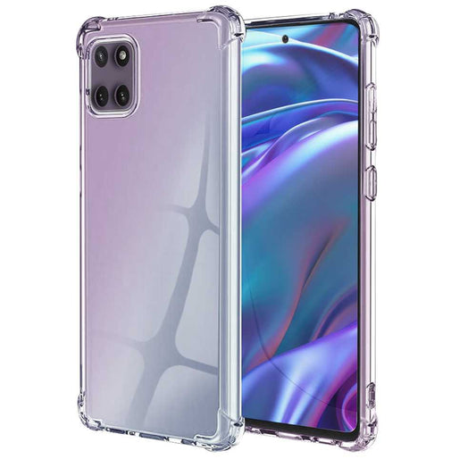Funda de TPU para Samsung Galaxy A22 5G, Carcasa Flexible con Esquinas Reforzadas Antigolpes, Protección en Cámaras, Silicona Transparente