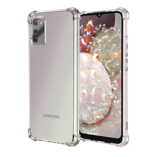 Funda de TPU para Samsung Galaxy A03S, Carcasa Flexible con Esquinas Reforzadas Antigolpes, Protección en Cámaras, Silicona Transparente