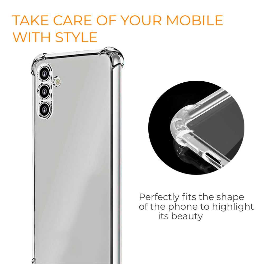 Funda de TPU para SAMSUNG Galaxy A13 5G, Carcasa Flexible con Esquinas Reforzadas Antigolpes, Protección en Cámaras, Silicona Transparente