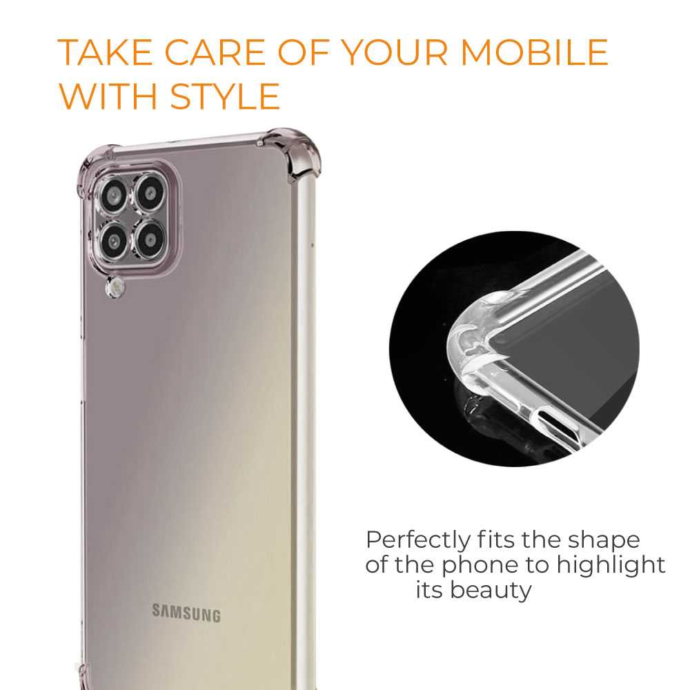 Funda de TPU para SAMSUNG Galaxy M53 5G, Carcasa Flexible con Esquinas Reforzadas Antigolpes, Protección en Cámaras, Silicona Transparente