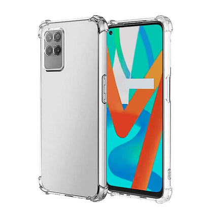 Funda de TPU para Realme Narzo 50 4G,realme 8i, Carcasa Flexible con Esquinas Reforzadas Antigolpes, Protección en Cámaras, Silicona Transparente