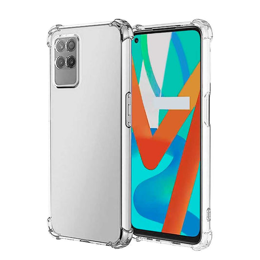 Funda de TPU para Realme Narzo 50 4G,realme 8i, Carcasa Flexible con Esquinas Reforzadas Antigolpes, Protección en Cámaras, Silicona Transparente