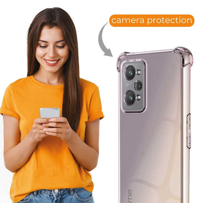 Funda de TPU para REALME GT Neo 3T/GT Neo 2 5G, Carcasa Flexible con Esquinas Reforzadas Antigolpes, Protección en Cámaras, Silicona Transparente