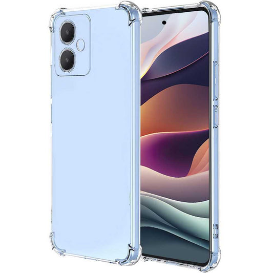 Funda de TPU para XIAOMI Redmi Note 12 5G/Poco X5 5G, Carcasa Flexible con Esquinas Reforzadas Antigolpes, Protección en Cámaras, Silicona Transparente