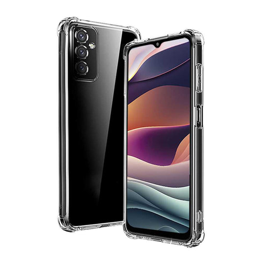 Funda de TPU para SAMSUNG Galaxy M13 4G/Galaxy M23 5G, Carcasa Flexible con Esquinas Reforzadas, Antigolpes, Protección en Cámaras, Silicona Transparente