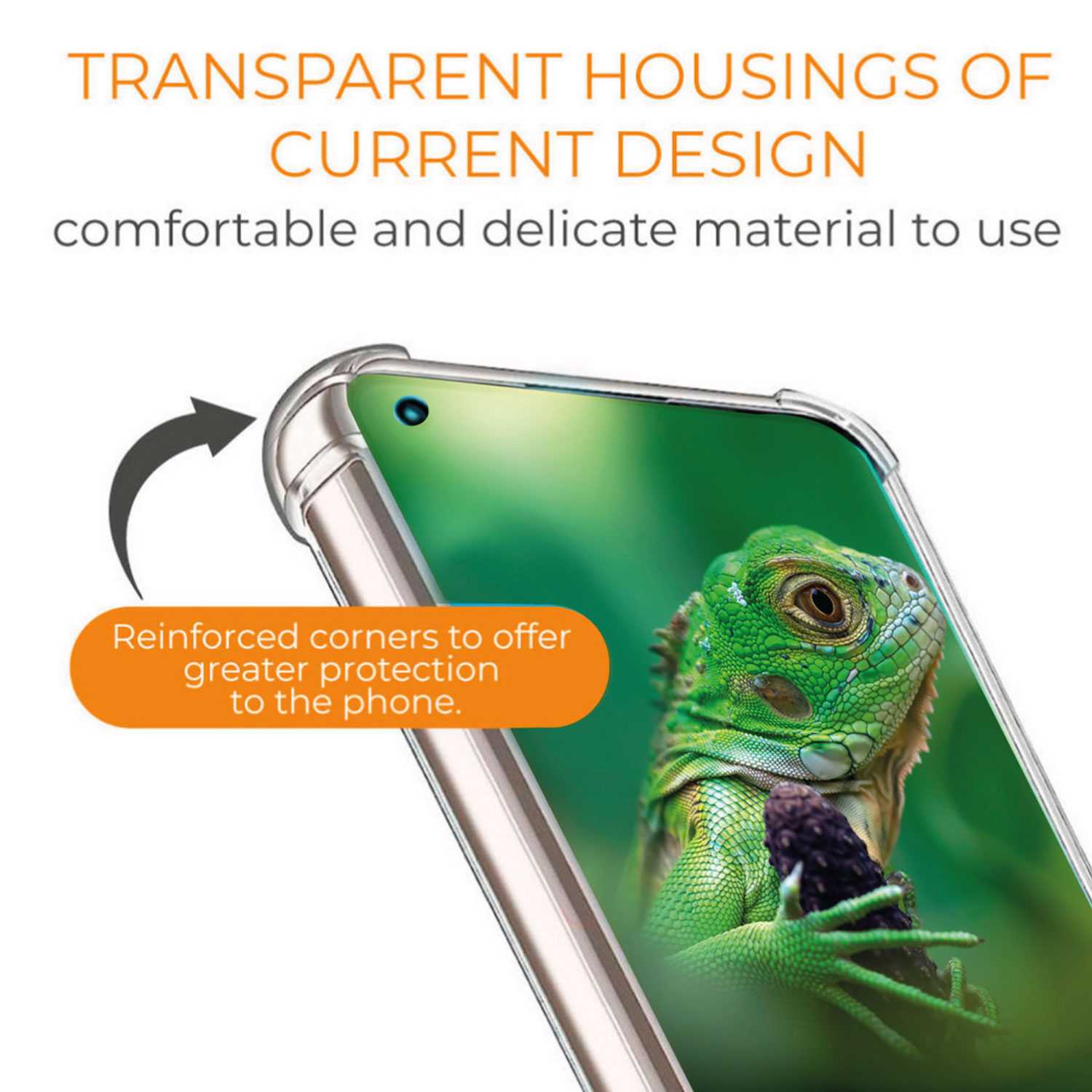 Funda de TPU para Samsung Galaxy A54 5G, Carcasa Flexible con Esquinas Reforzadas Antigolpes, Protección en Cámaras, Silicona Transparente
