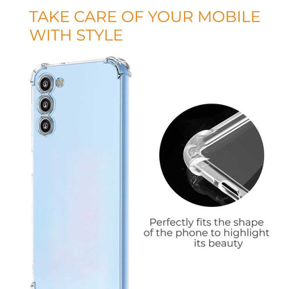 Funda de TPU para Samsung Galaxy S23, Carcasa Flexible con Esquinas Reforzadas Antigolpes, Protección en Cámaras, Silicona Transparente