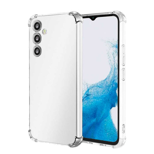 Funda de TPU para Samsung Galaxy A14, Carcasa Flexible con Esquinas Reforzadas Antigolpes, Protección en Cámaras, Silicona Transparente