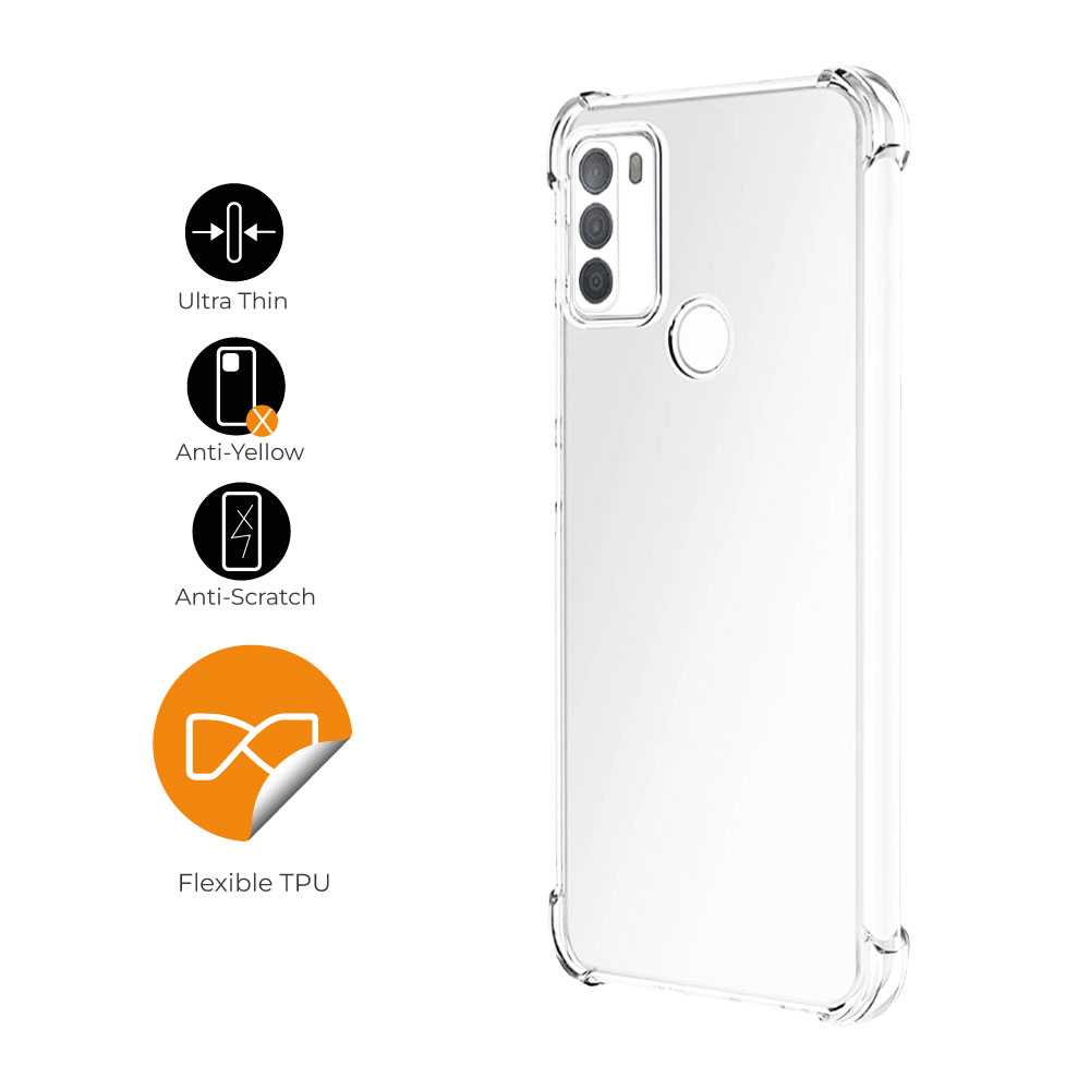 Funda de TPU para Moto G200 5G/Edge S30, Carcasa Flexible con Esquinas Reforzadas Antigolpes, Protección en Cámaras, Silicona Transparente