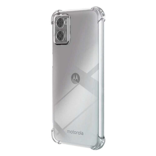 Funda de TPU para MOTOROLA Moto E22/Moto E22i, Carcasa Flexible con Esquinas Reforzadas Antigolpes, Protección en Cámaras, Silicona Transparente