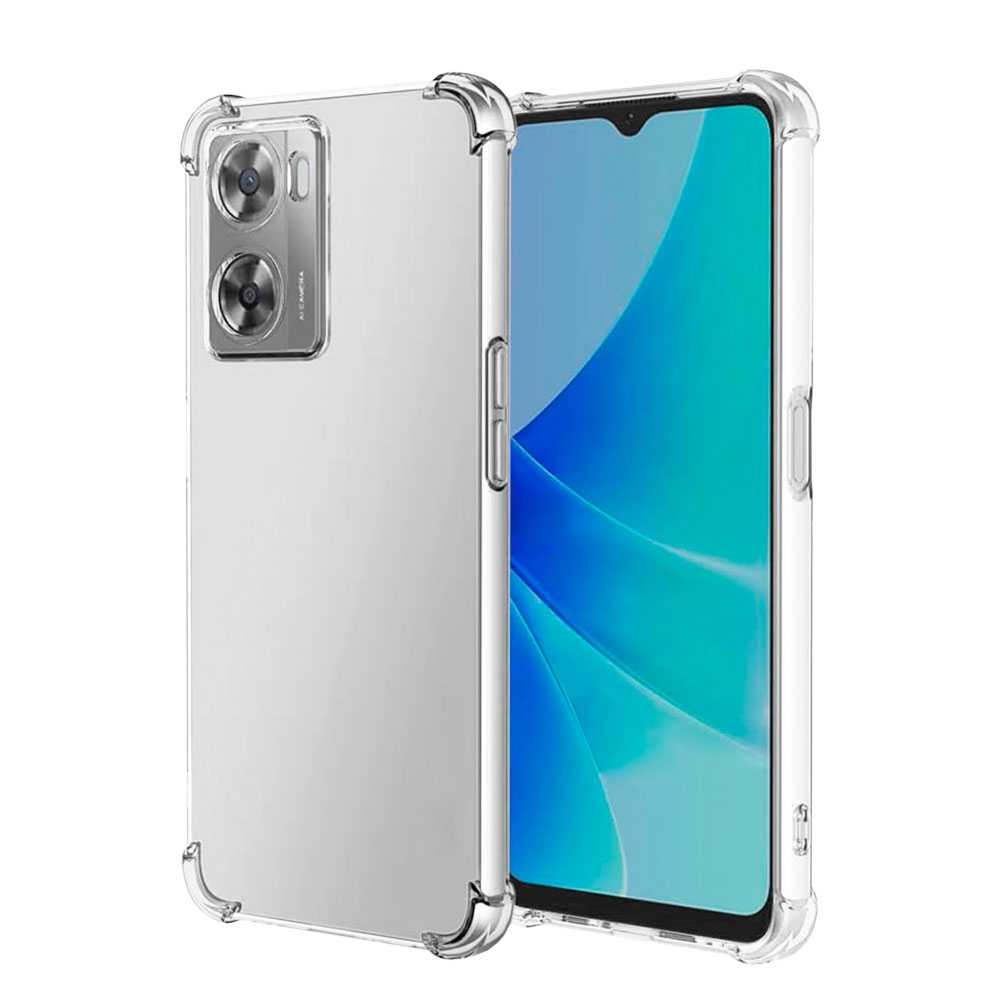 Funda de TPU para Realme Narzo 50 5G/Oppo A77 5G/Oppo A57 5G, Carcasa Flexible con Esquinas Reforzadas Antigolpes, Protección en Cámaras, Silicona Transparente