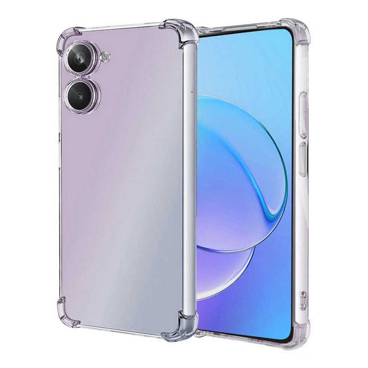 Funda de TPU para Xiaomi Realme 10, Carcasa Flexible con Esquinas Reforzadas, Antigolpes, Protección en Cámaras, Silicona Transparente
