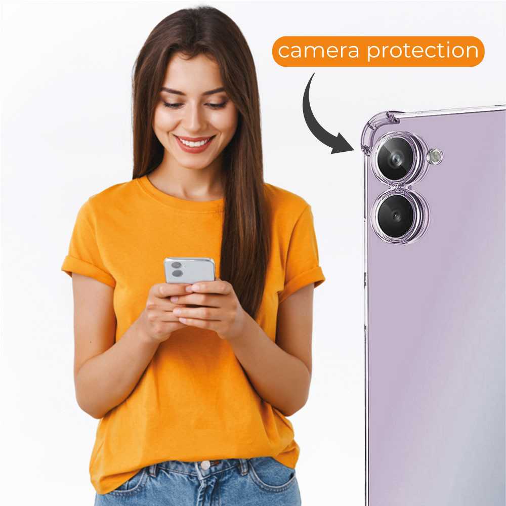 Funda de TPU para Xiaomi Realme 10, Carcasa Flexible con Esquinas Reforzadas, Antigolpes, Protección en Cámaras, Silicona Transparente