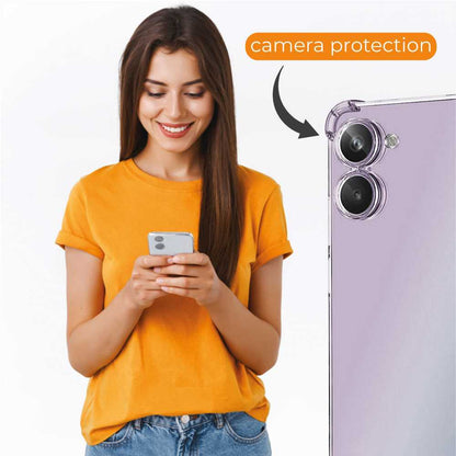 Funda de TPU para Xiaomi Realme 10, Carcasa Flexible con Esquinas Reforzadas, Antigolpes, Protección en Cámaras, Silicona Transparente