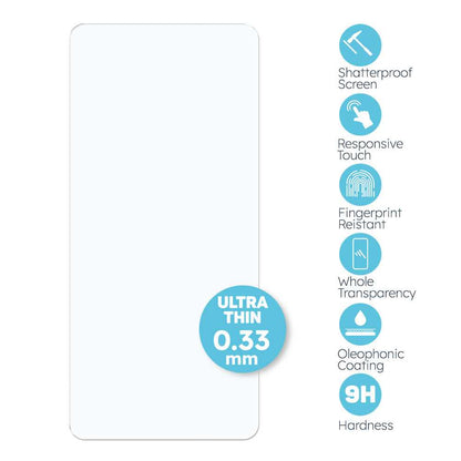 Protector de Pantalla Cristal Templado Premium para Redmi Note 12 4G/5G, Poco X5 5G, Vidrio 9H 2.5D Anti Golpes Arañazos 0.3mm